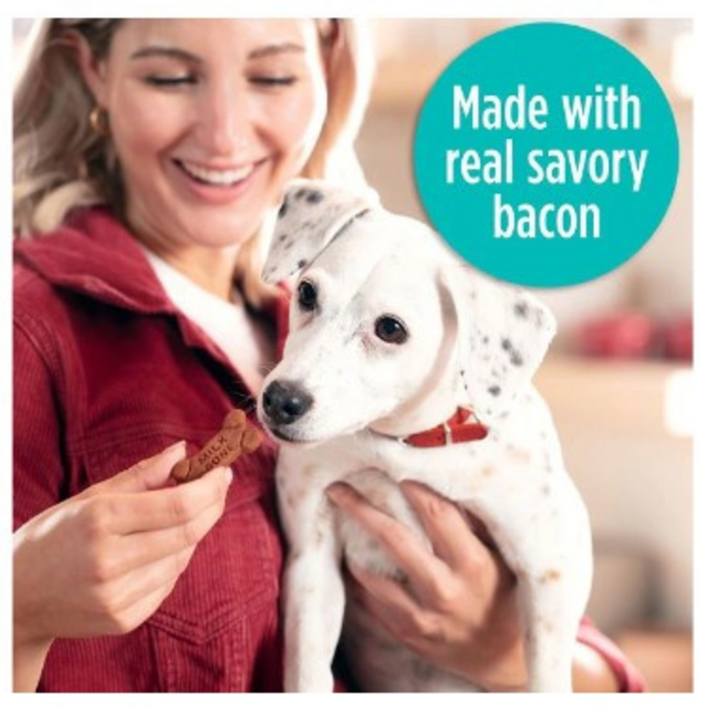 
                  
                    Milk-Bone Soft & Chewy Dog Treats Made With Real Bacon
                  
                