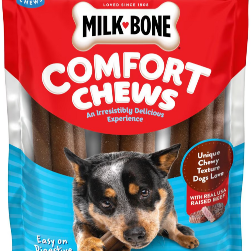 
                  
                    Milk-Bone Comfort Chews, Dog Treats with Unique Chewy Texture and Real Beef
                  
                