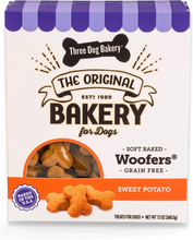 Load image into Gallery viewer, Three Dog Bakery Grain Free Soft-Baked Sweet Potato Flavored Woofers