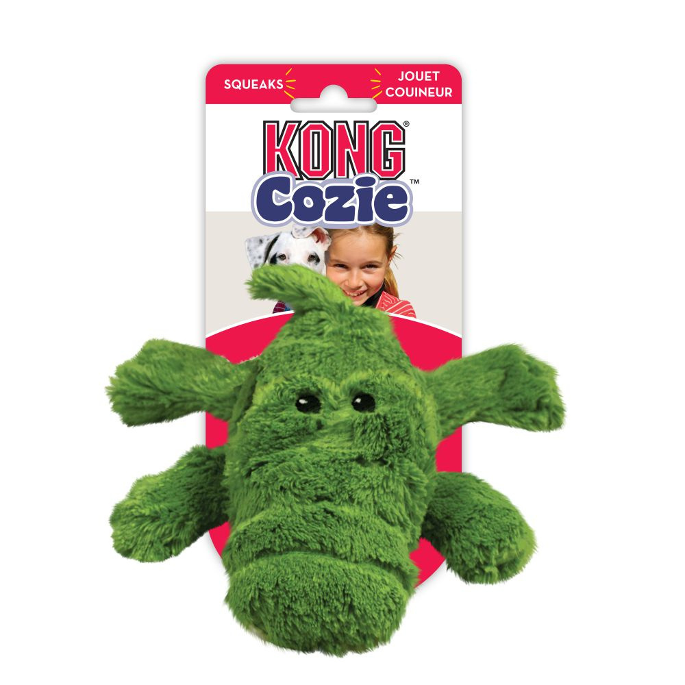Kong Ali Alligator Cozie Plush Dog Toy