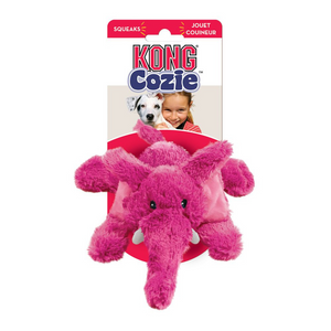 KONG Elmer Elephant Cozie Plush Dog Toy