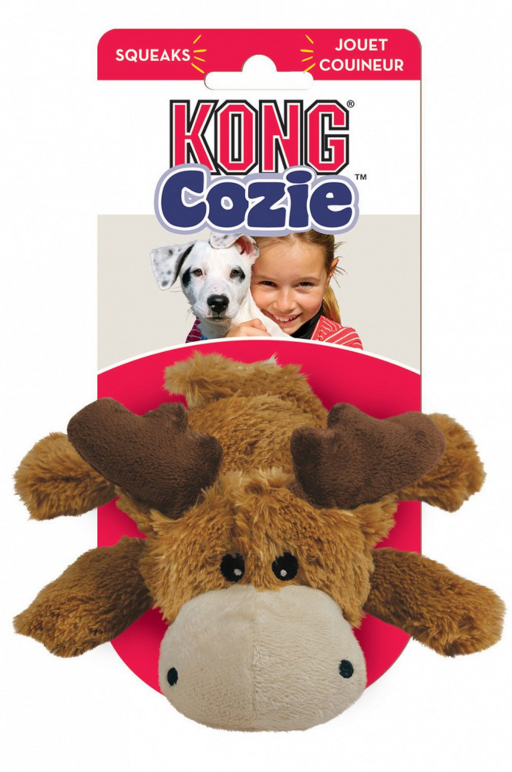 Kong Marvin Moose Cozie Plush Dog Toy