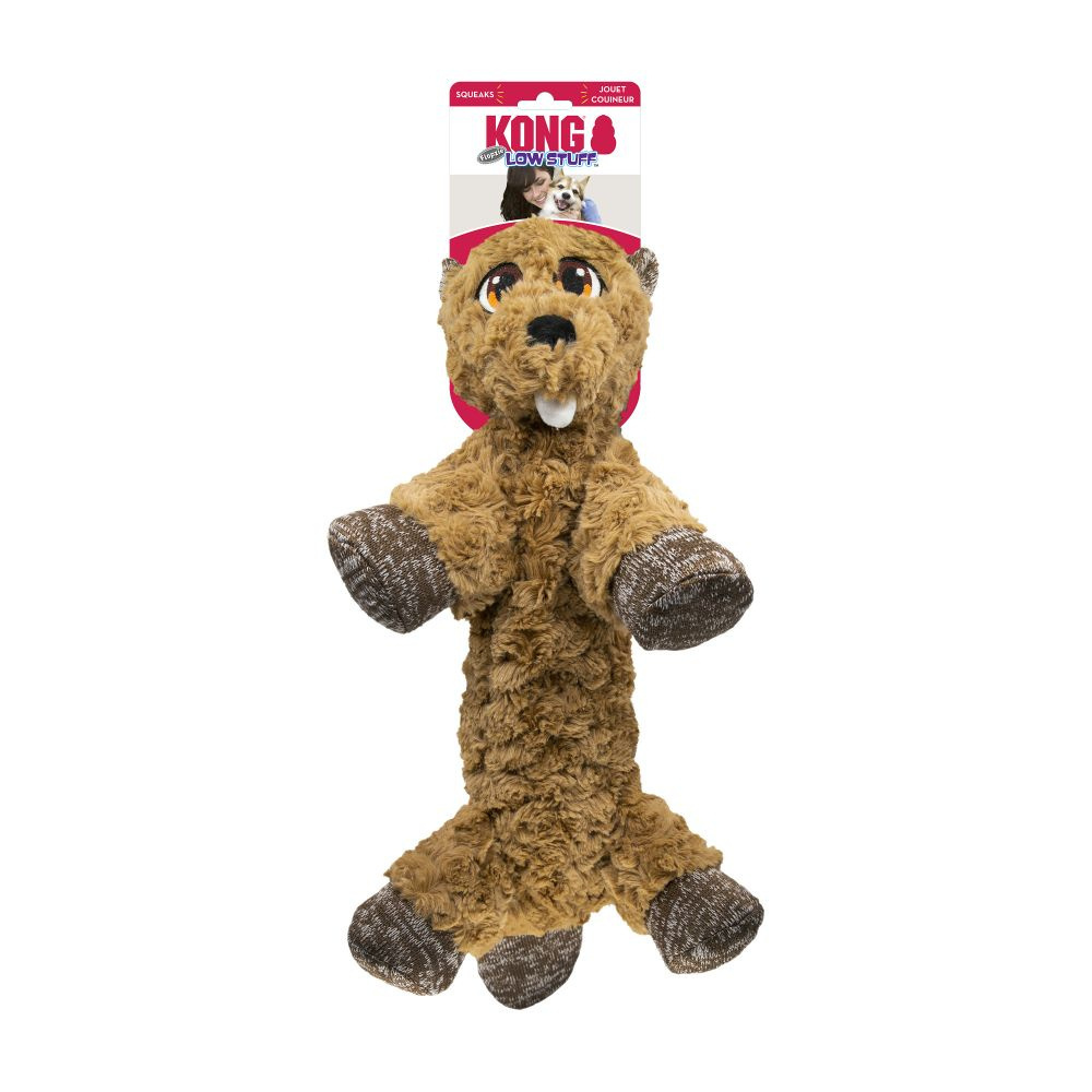 Kong Low Stuff Flopzie Beaver Dog Toy Dog Toy
