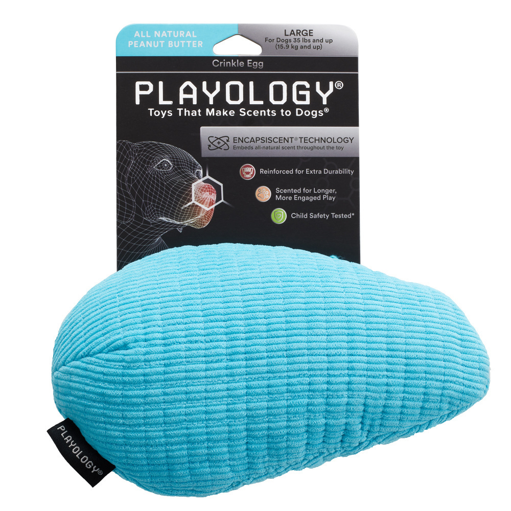 
                  
                    Playology Plush Egg Peanut Butter Scented Dog Toy
                  
                