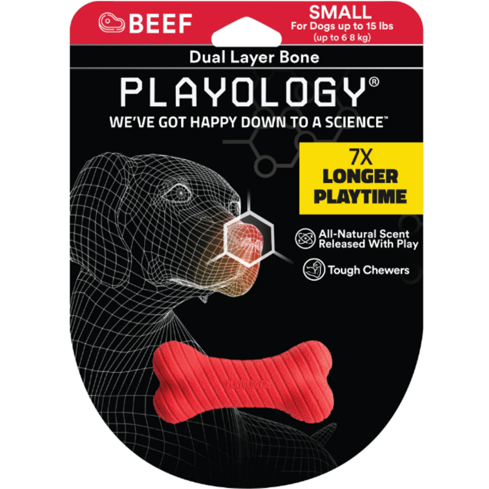 
                  
                    Playology Dual Layer Bone Beef Scented Dog Toy
                  
                
