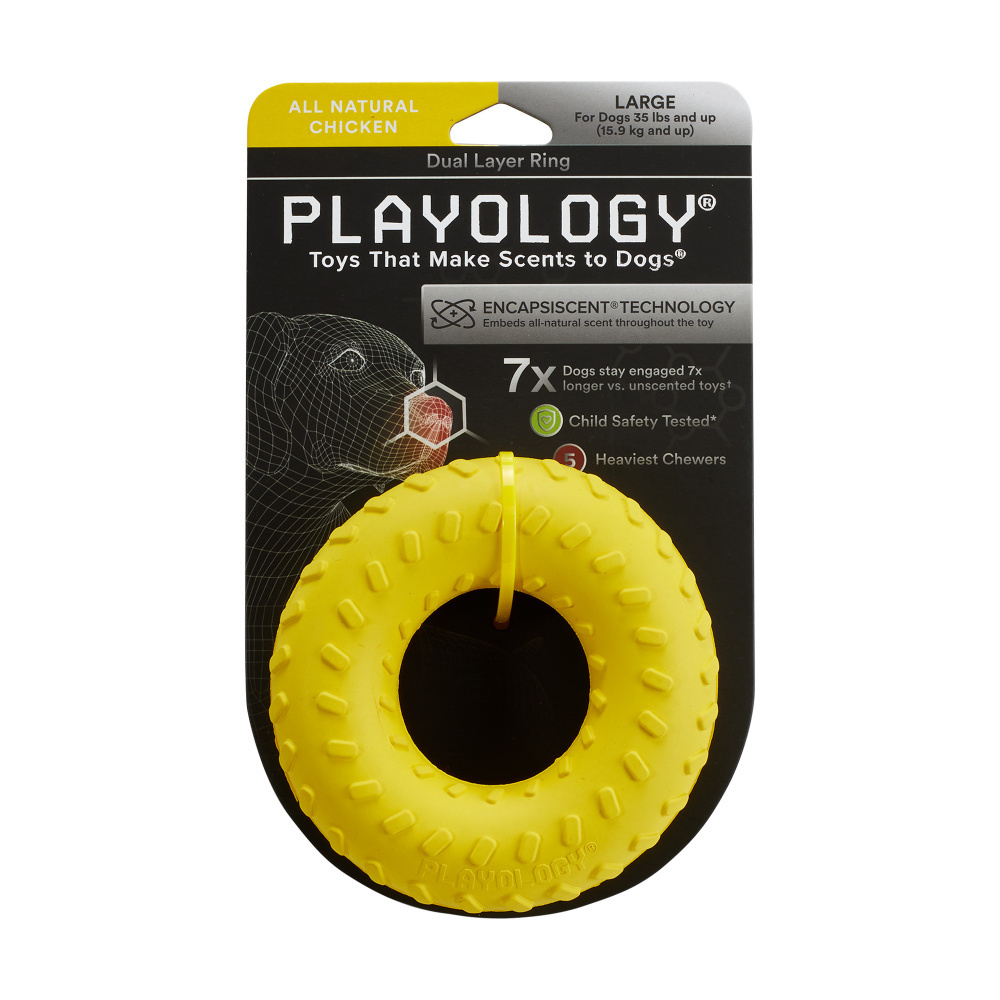 
                  
                    Playology Dual Layer Ring Chicken Scented Dog Toy
                  
                