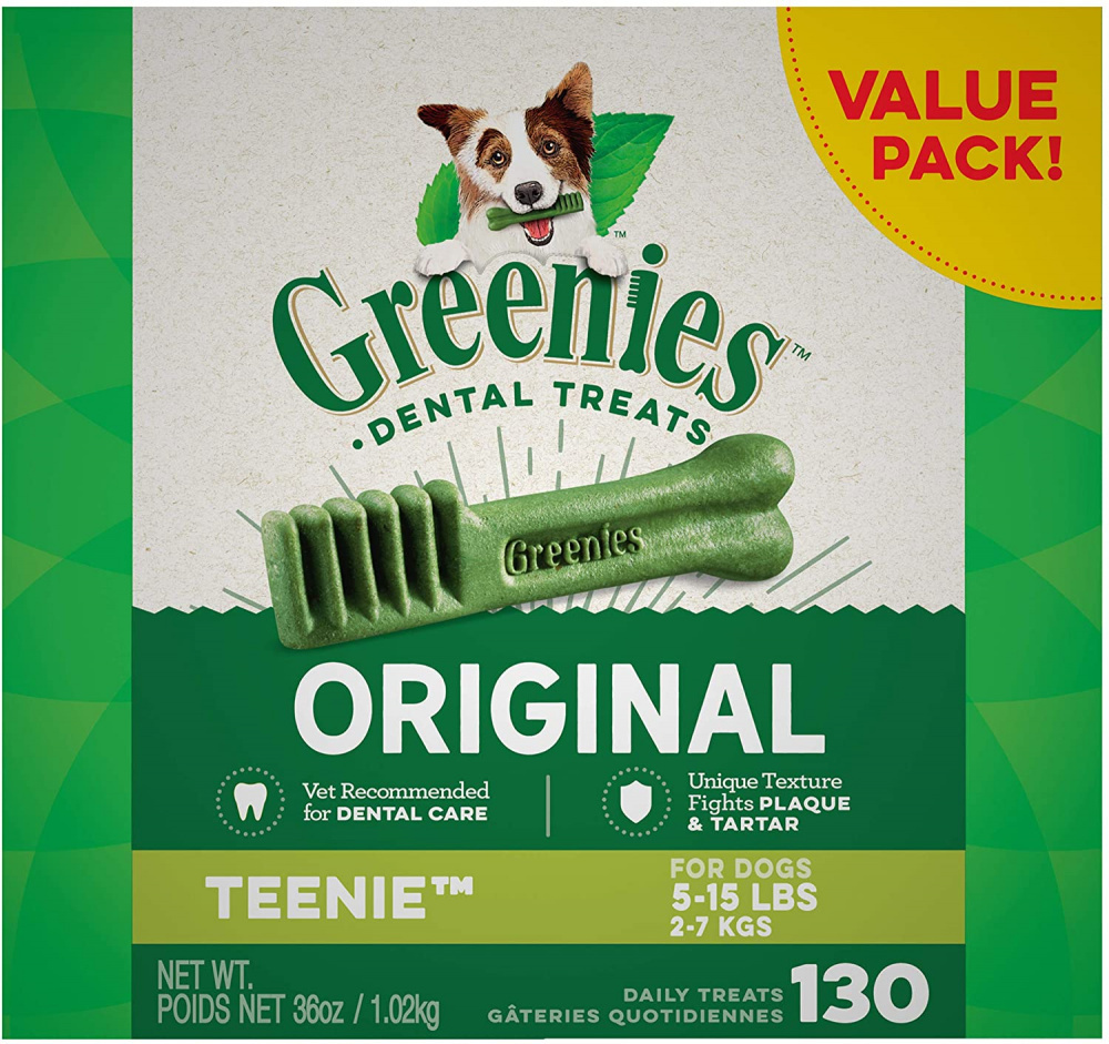 
                  
                    Greenies Adult Natural Dental Dog Treats Teenie Size, Original Flavor
                  
                