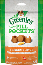 Load image into Gallery viewer, Greenies Pill Pockets Feline Chicken Flavor Cat Treats