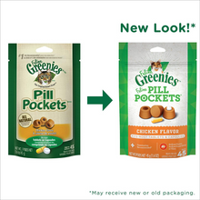 Load image into Gallery viewer, Greenies Pill Pockets Feline Chicken Flavor Cat Treats