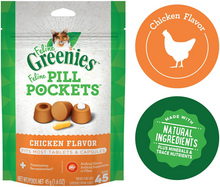 Load image into Gallery viewer, Greenies Pill Pockets Feline Chicken Flavor Cat Treats