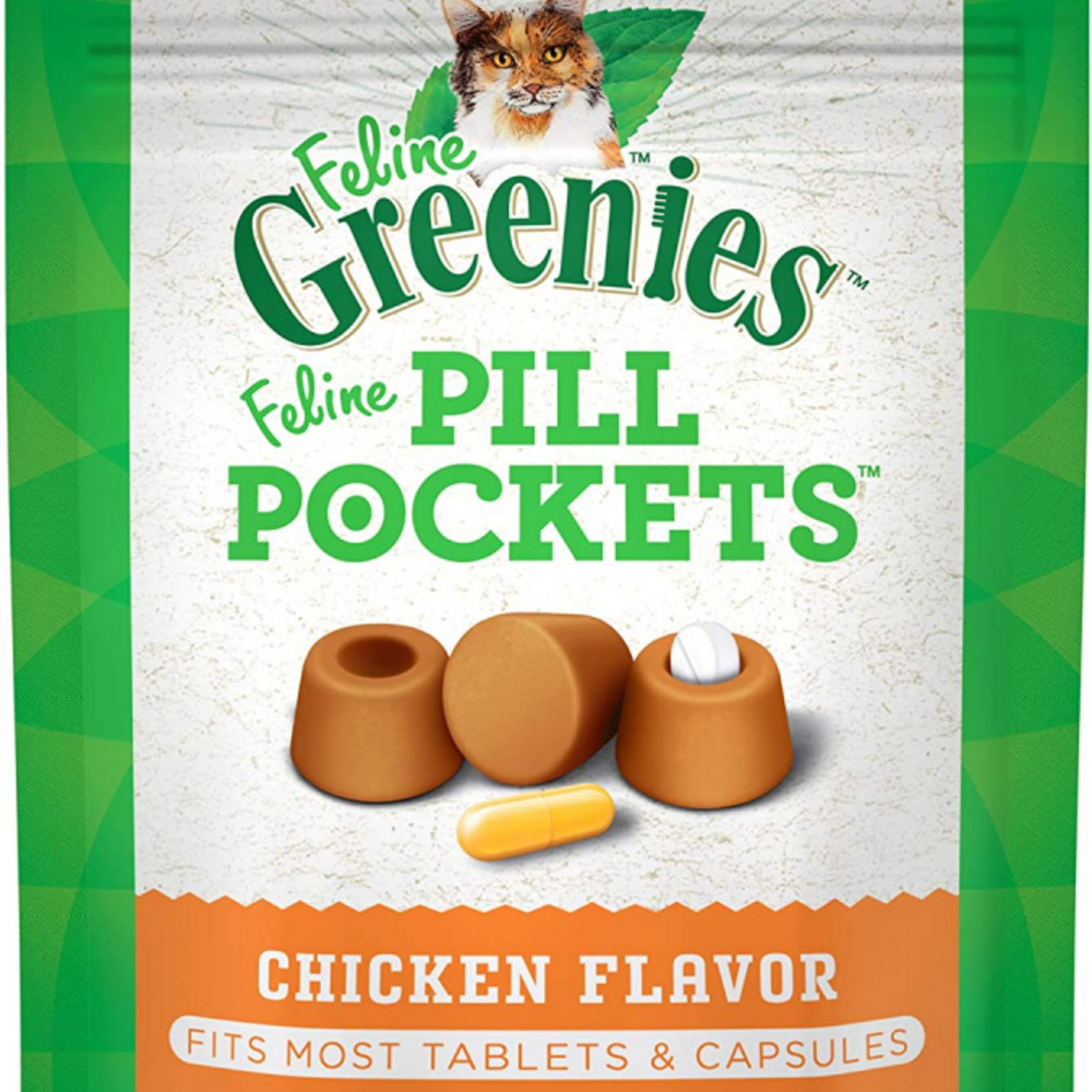 Greenies Pill Pockets Feline Chicken Flavor Cat Treats