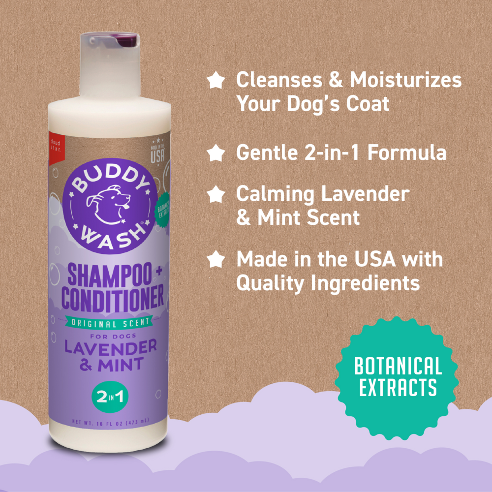 
                  
                    Cloud Star Buddy Wash Original Lavender & Mint Dog Shampoo & Conditioner
                  
                