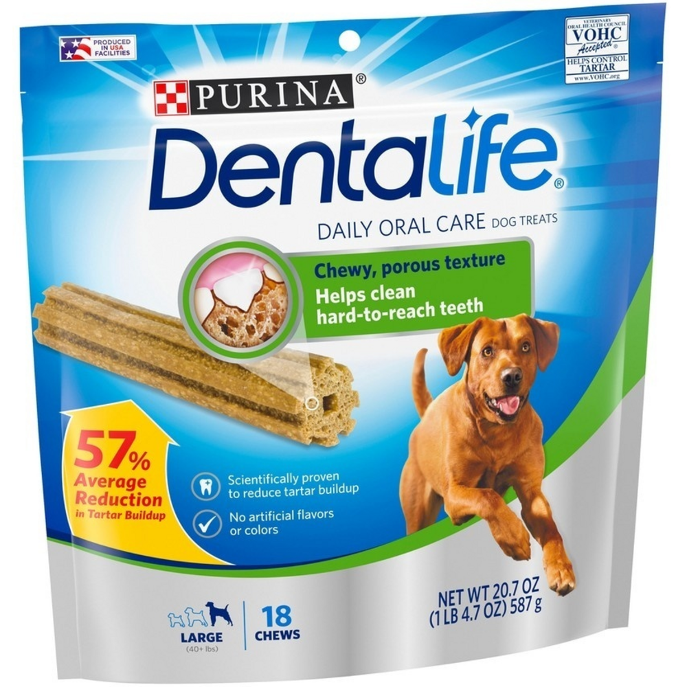 Purina Dentalife Daily Oral Care Adult Large Breed Chicken Dog Treats