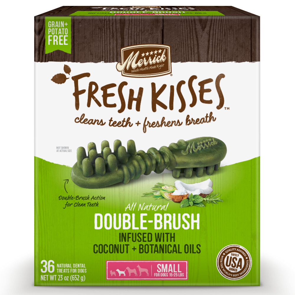 Merrick Fresh Kisses Grain Free Coconut Oil & Botanicals Small Dental Dog Treats