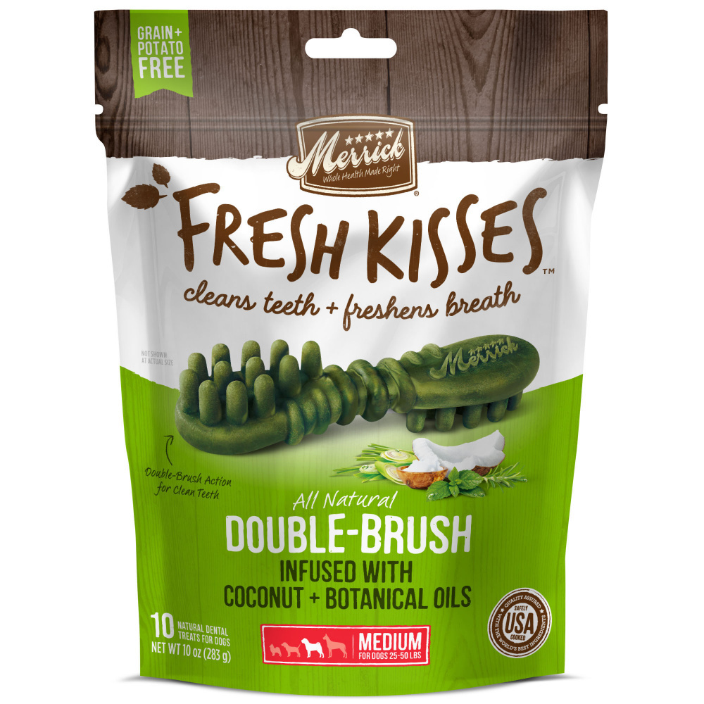 
                  
                    Merrick Fresh Kisses Dog Dental Treats Coconut Plus Botanical Oils Recipe Dog Treats for Medium Breeds
                  
                