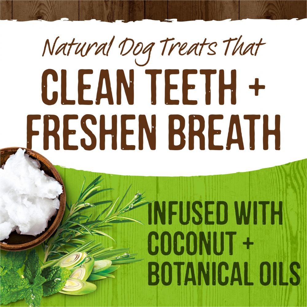 Merrick Fresh Kisses Coconut Oil and Botanics Dental Dog Chews Large