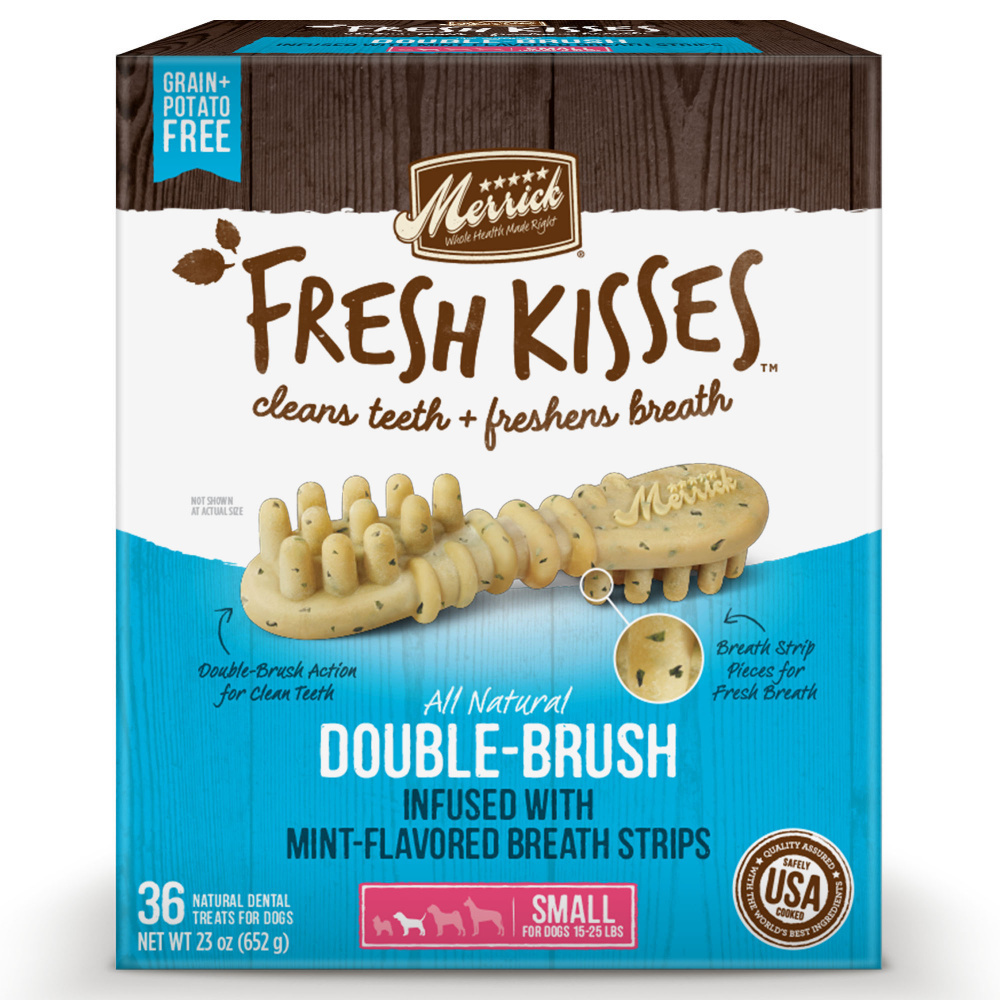 
                  
                    Merrick Fresh Kisses Dog Dental Treats With Mint Breath Strips Dog Treats for Small Breeds
                  
                