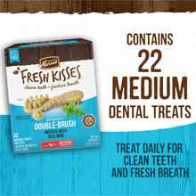 Load image into Gallery viewer, Merrick Fresh Kisses Dog Dental Treats With Mint Breath Strips Dog Treats for Medium Breeds