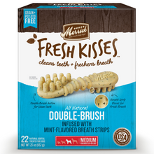 Load image into Gallery viewer, Merrick Fresh Kisses Dog Dental Treats With Mint Breath Strips Dog Treats for Medium Breeds