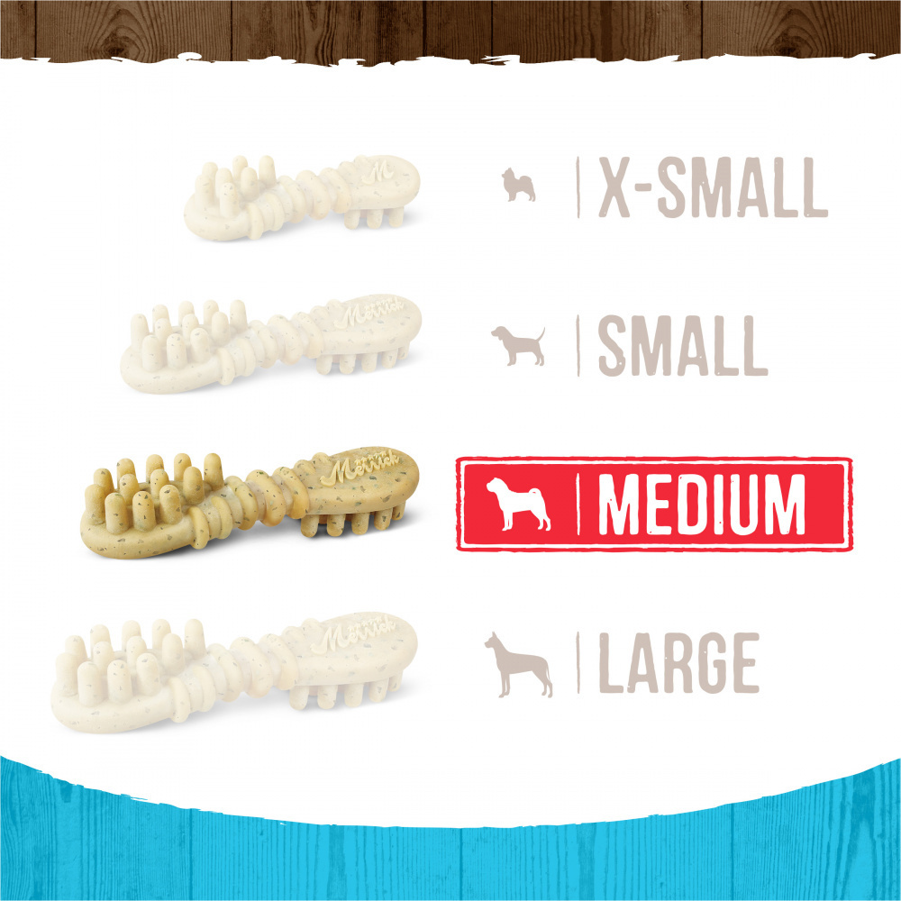 Merrick Fresh Kisses Mint Dental Dog Chews Medium