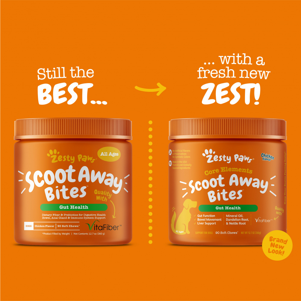 
                  
                    Zesty Paws Anal Gland Health Scoot Away Bites for Digestive & Immune Support Chicken Soft Chews for Dogs
                  
                