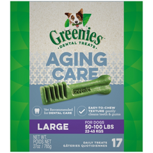 Load image into Gallery viewer, Greenies Aging Care Large Dental Care Dog Treats