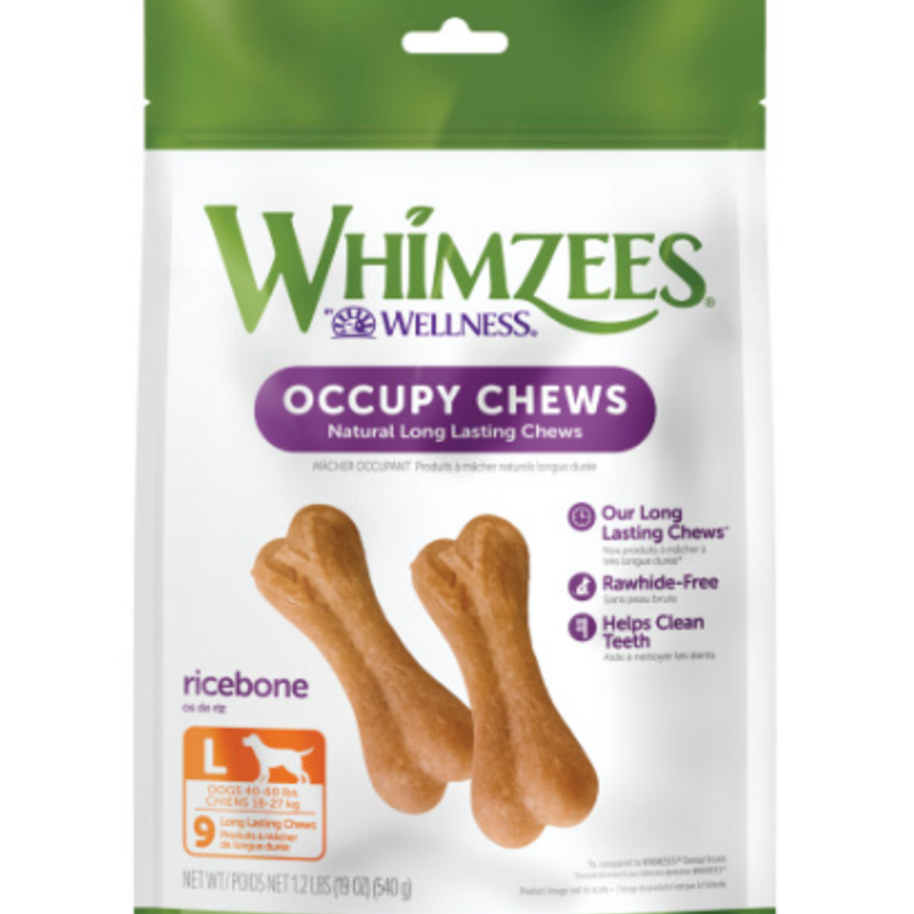 Whimzees Large Rice Bone Dental Chew Dog Treats