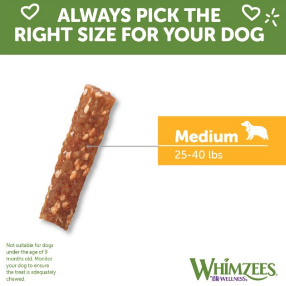 
                  
                    Whimzees Medium Veggie Strip Dental Chew Dog Treats
                  
                