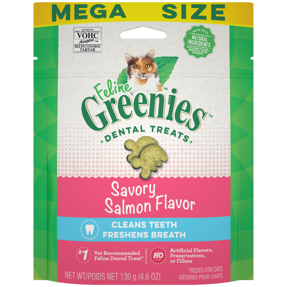 
                  
                    Feline Greenies Adult Natural Dental Care Savory Salmon Flavor Cat Treats
                  
                