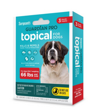 Load image into Gallery viewer, Sergeant&#39;s Guardian PRO Flea &amp; Tick Topical for Dogs 3 Count