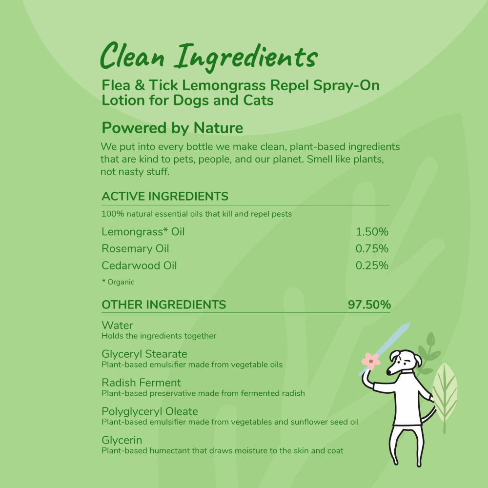 
                  
                    kin+kind Flea & Tick Prevent! Plant Powered Dog & Cat Protect Lemongrass Spray
                  
                