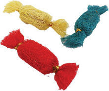 Load image into Gallery viewer, A &amp; E Nibbles Loofah Candies Small Animal Toy