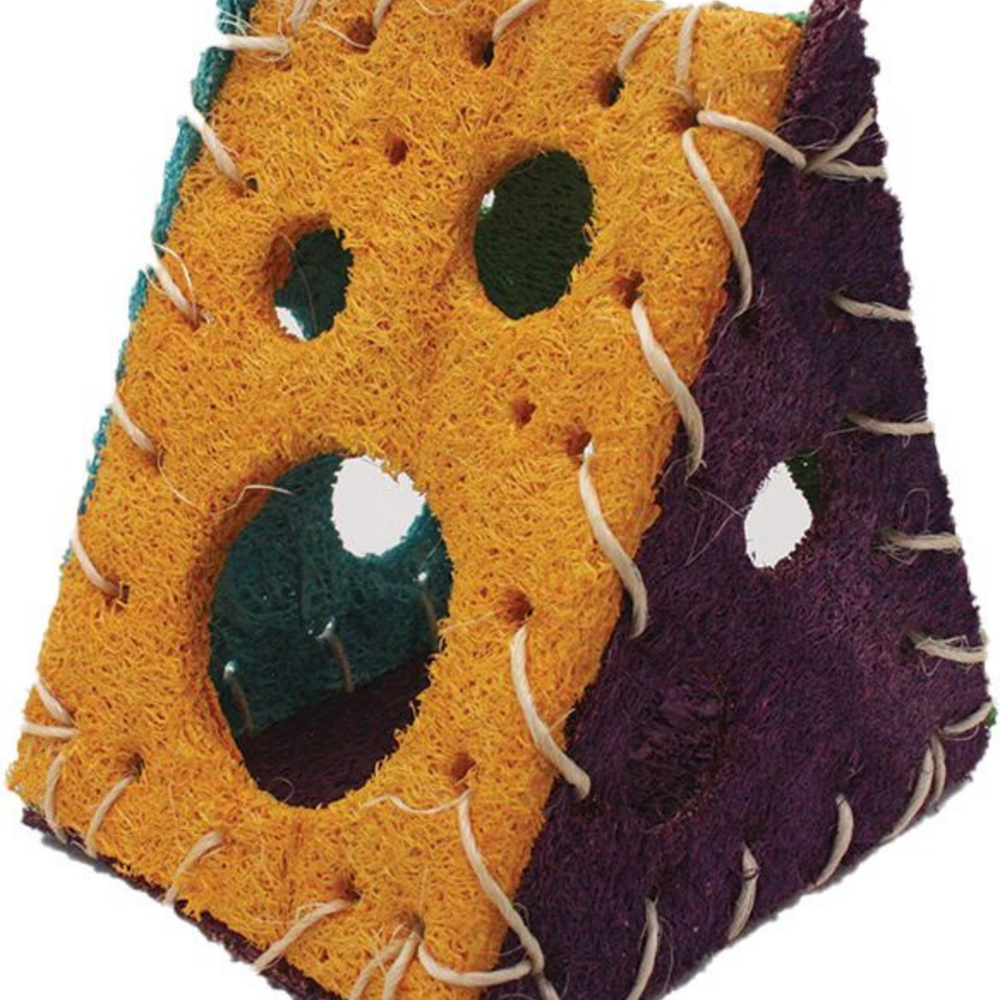 
                  
                    A & E Nibbles Loofah Cheeze House Small Animal Toy
                  
                