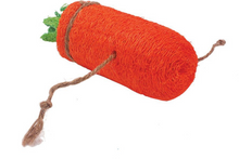 Load image into Gallery viewer, A &amp; E Nibbles Loofah Carrot Small Animal Toy