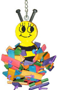 A & E Happy Beaks Busy Bee Bird Toy Bird Cage Accessory