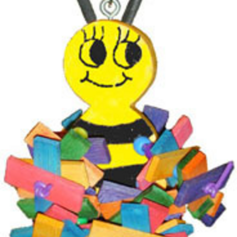 A & E Happy Beaks Busy Bee Bird Toy Bird Cage Accessory