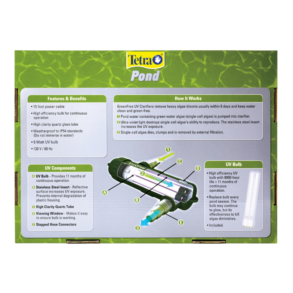 
                  
                    Tetra GreenFree Ultraviolet Pond Clarifier
                  
                
