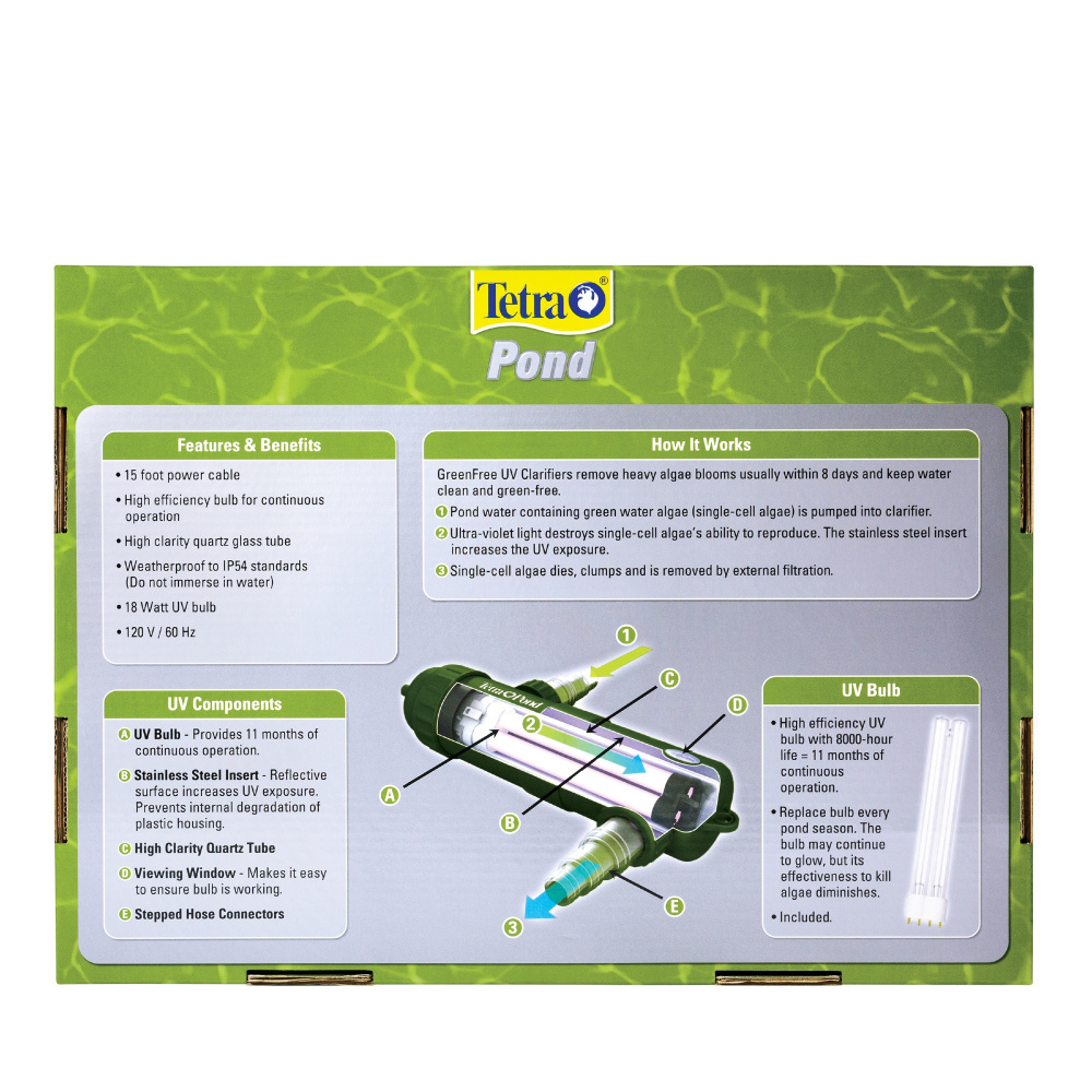 
                  
                    Tetra GreenFree Ultraviolet Pond Clarifier
                  
                