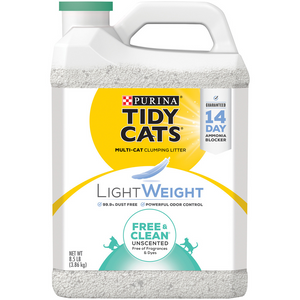 Tidy Cats Low Dust Clumping Cat Litter Lightweight Free & Clean Unscented Multi Cat Litter