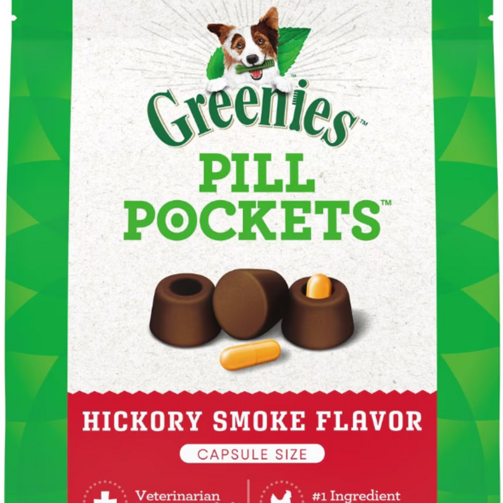 Greenies Pill Pockets Canine Hickory Smoke Flavor Dog Treats Capsule