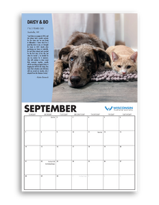 2025 Wisconsin Humane Society Calendar