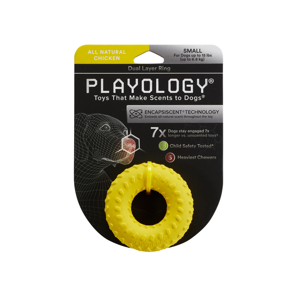 
                  
                    Playology Dual Layer Ring Chicken Scented Dog Toy
                  
                