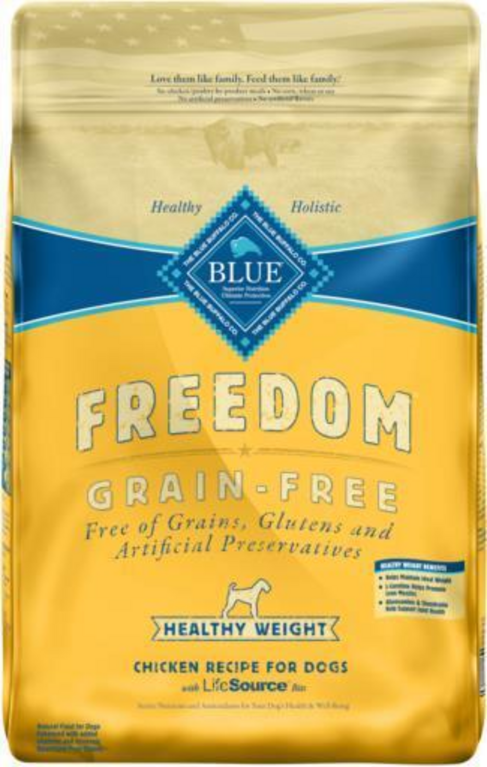 Blue Buffalo Freedom Grain-Free Adult Healthy Weight Chicken Recipe Dry Dog Food