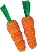 Load image into Gallery viewer, A &amp; E Nibbles Loofah Carrot Small Animal Toy