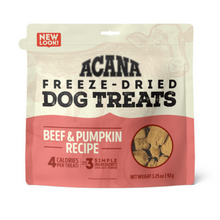 Load image into Gallery viewer, ACANA Singles Grain Free Limited Ingredients &amp; Freeze-Dried, Beef &amp; Pumpkin Dog Treats