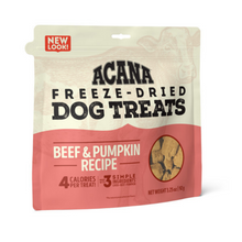 Load image into Gallery viewer, ACANA Singles Grain Free Limited Ingredients &amp; Freeze-Dried, Beef &amp; Pumpkin Dog Treats