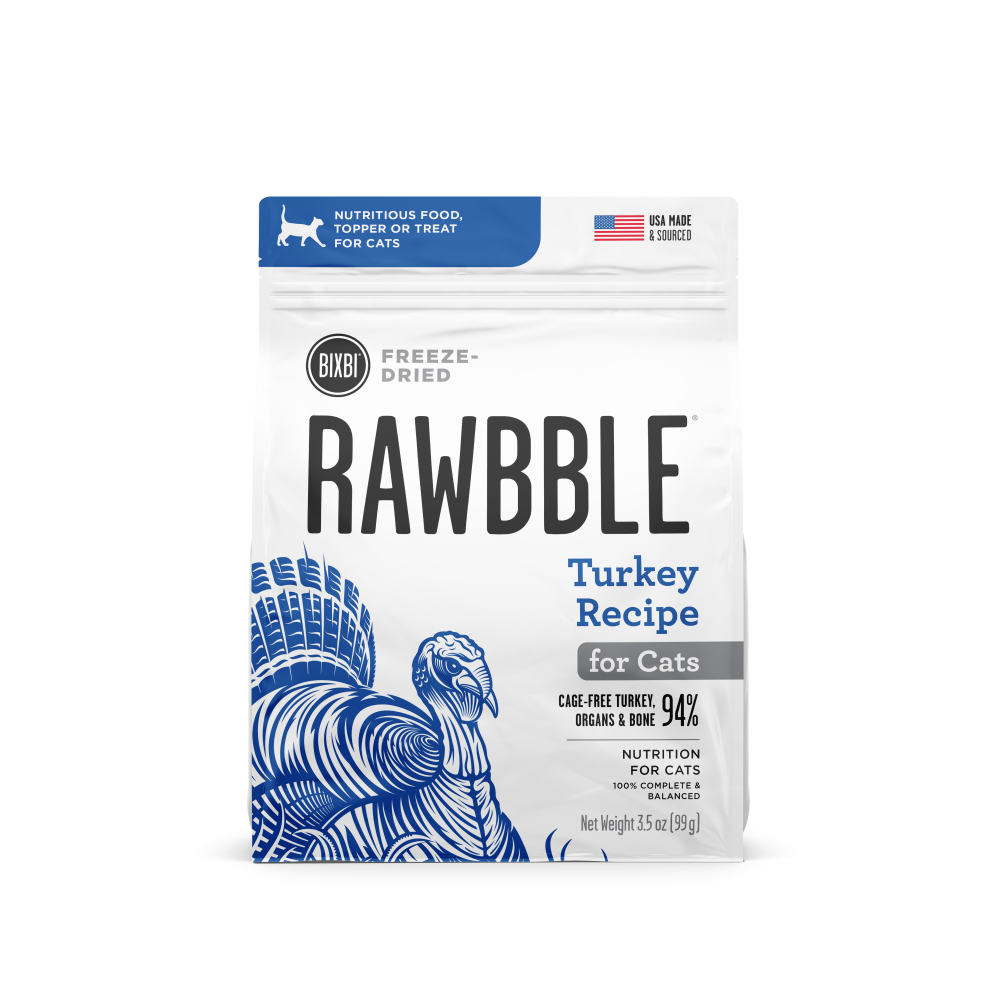 Bixbi Rawbble Turkey Freeze Dried for Cats