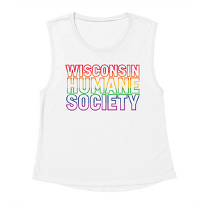 WHS Pride Rainbow Contoured Muscle Tank Top