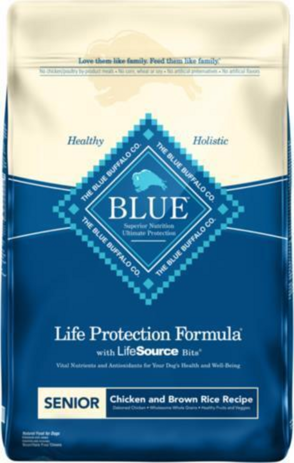 Blue Buffalo Life Protection Formula Senior Chicken & Brown Rice Recipe Dry Dog Food