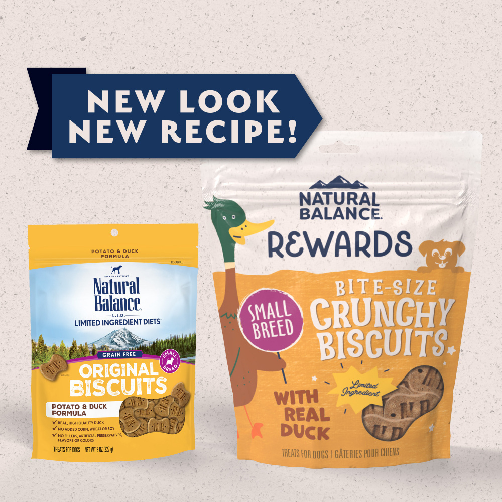 
                  
                    Natural Balance Rewards Crunchy Biscuits With Real Duck Dog Treats
                  
                